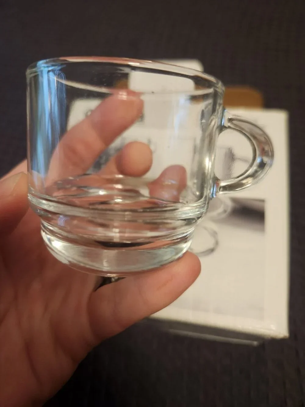 Glass espresso cups